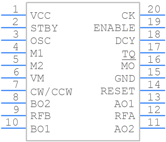 TB6608FNG - Toshiba - PCB symbol