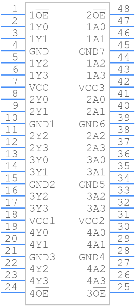 74LVC16244ADGG - Nexperia - PCB symbol