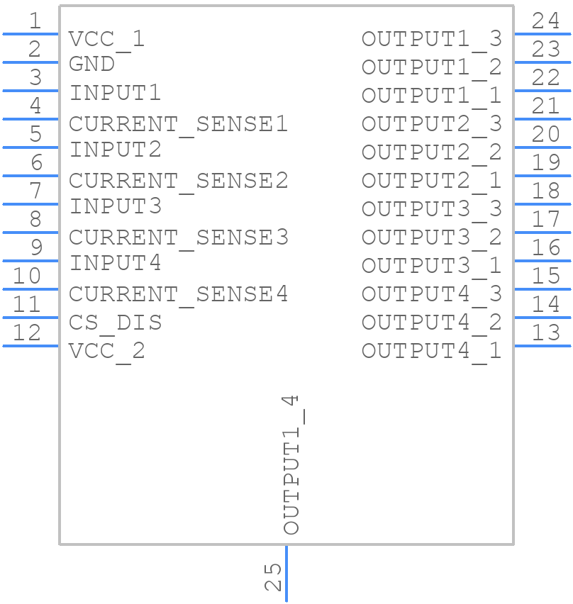 VNQ5027AK-E - STMicroelectronics - PCB symbol