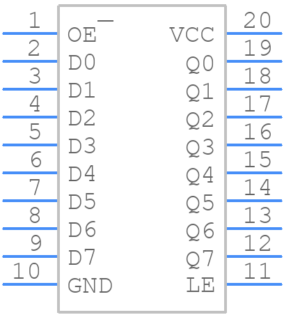 74LVC573AD - Nexperia - PCB symbol