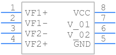 HCPL2530 - onsemi - PCB symbol