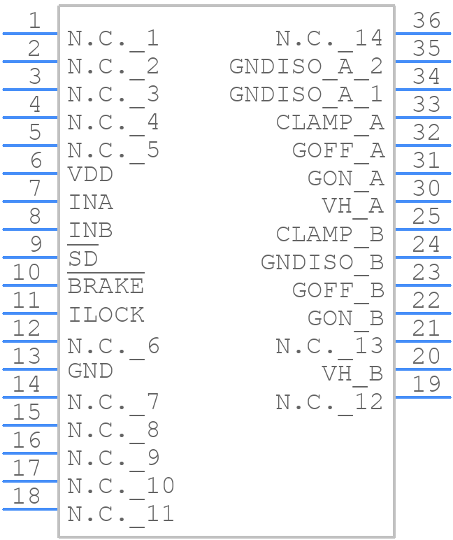 STGAP2SICD - STMicroelectronics - PCB symbol