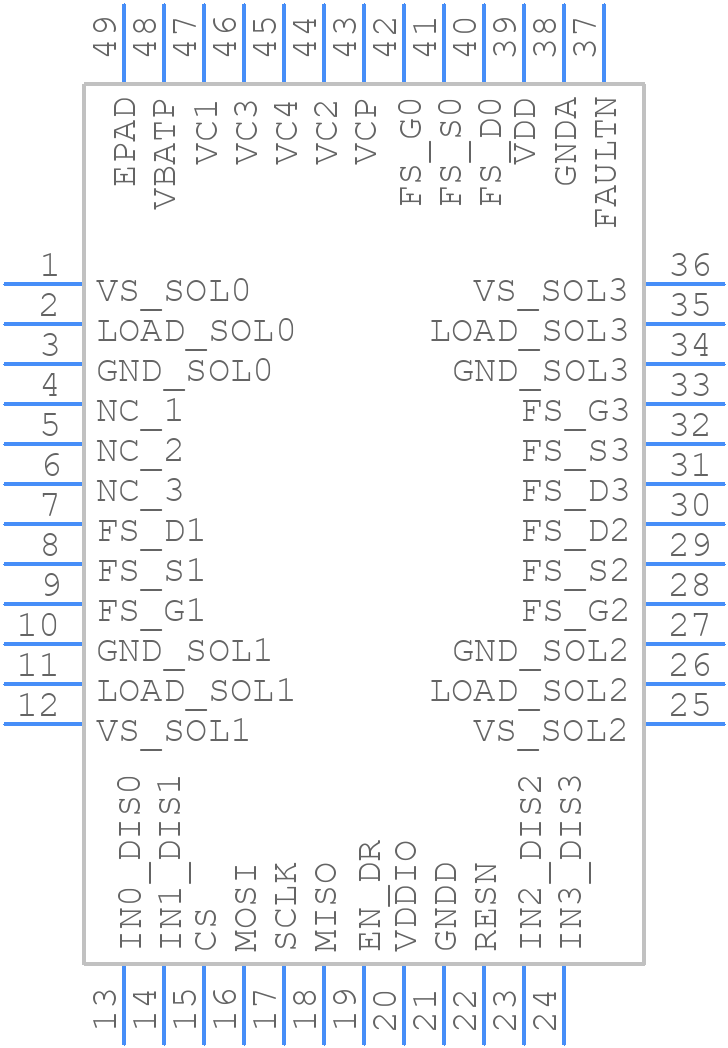 L9305QFP-TR - STMicroelectronics - PCB symbol