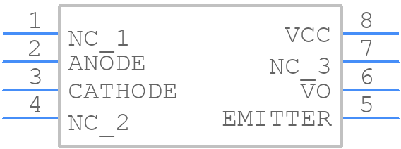 PS8502-AX - Renesas Electronics - PCB symbol