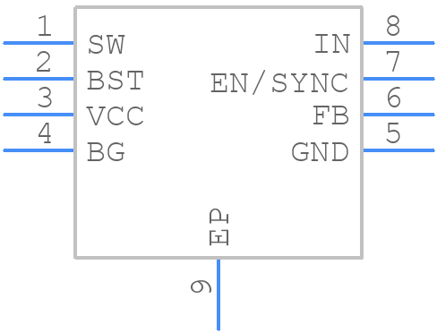 MP38894DN-LF-P - Monolithic Power Systems (MPS) - PCB symbol