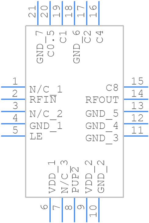 DAT-15R5-PP+ - Mini-Circuits - PCB symbol