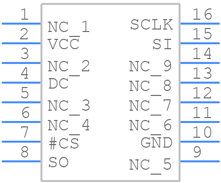 MR27V6441L-XXXMP - OKI - PCB symbol
