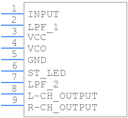 TA7343AP - Toshiba - PCB symbol