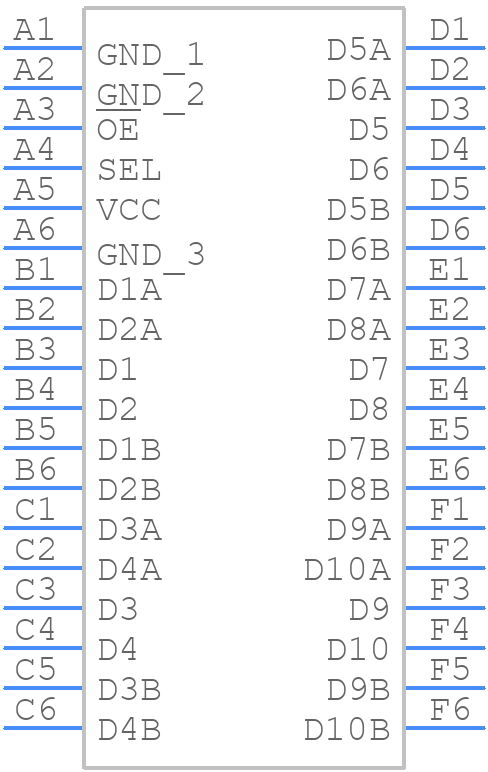FSA636UCX - onsemi - PCB symbol