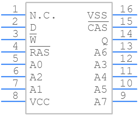 KM4164B - SAMSUNG - PCB symbol