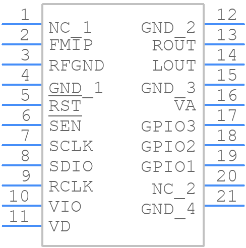 SI4702-C19-GM - Skyworks - PCB symbol