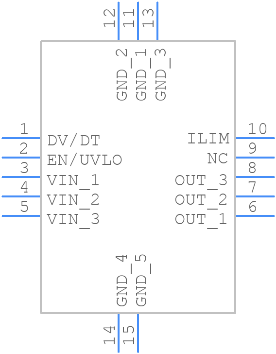 TPS259260DRCT - Texas Instruments - PCB symbol