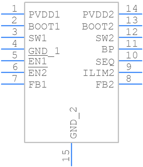 TPS54283PWP - Texas Instruments - PCB symbol
