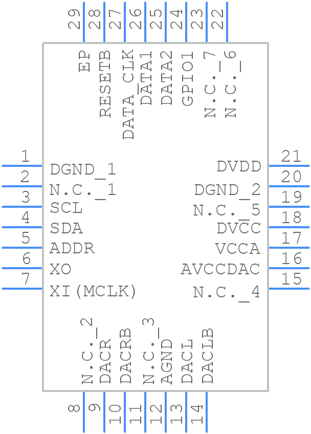 ES9016K2M - ESS Technology - PCB symbol