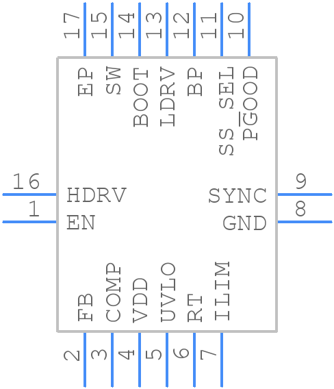 TPS40195RGYT - Texas Instruments - PCB symbol