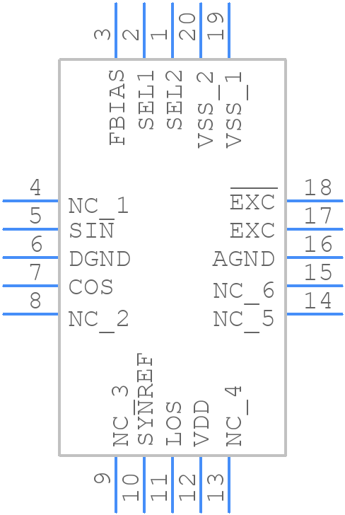 AD2S99BPZ - Analog Devices - PCB symbol