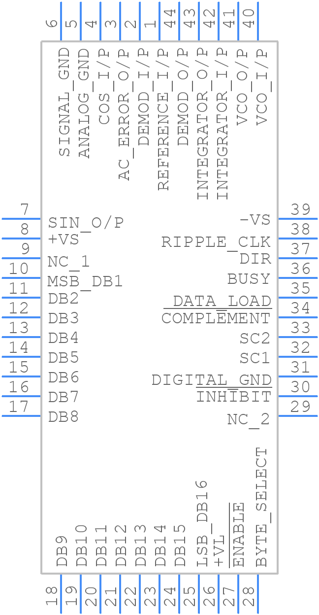 AD2S82ALPZ - Analog Devices - PCB symbol