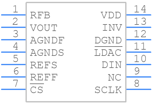 AD5542CRZ - Analog Devices - PCB symbol