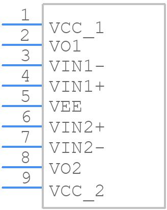 AN6551 - Panasonic - PCB symbol