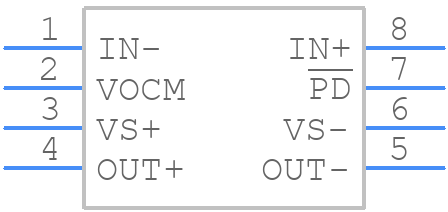 XOPA1637DGKR - Texas Instruments - PCB symbol