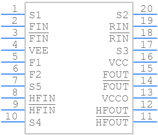 SY89421VZCTR - Alcor - PCB symbol