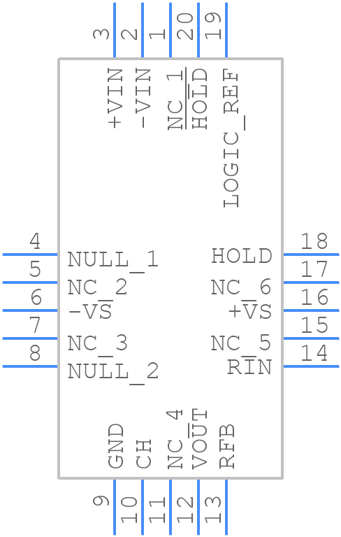 AD585JPZ - Analog Devices - PCB symbol