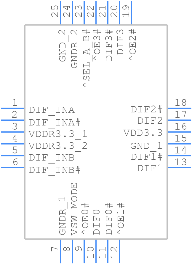 9DML0451AKILF - Renesas Electronics - PCB symbol