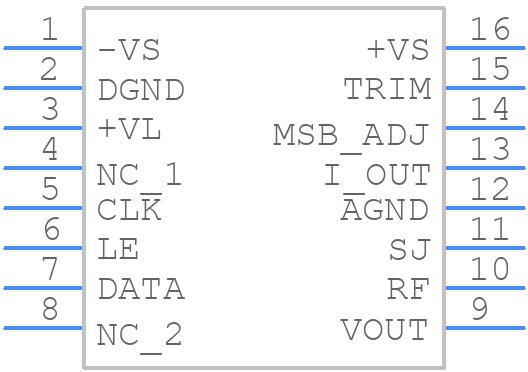 AD1851RZ - Analog Devices - PCB symbol
