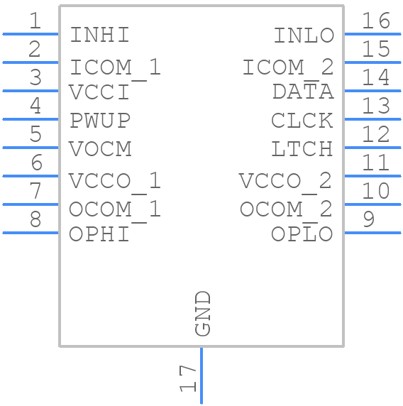 AD8370AREZ - Analog Devices - PCB symbol