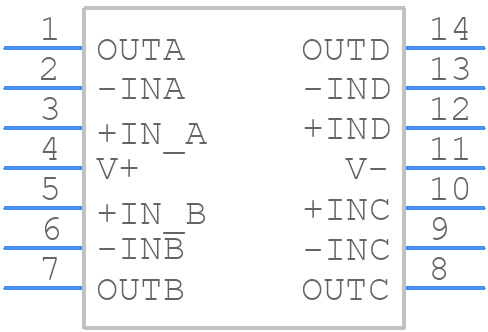 AD8648ARZ - Analog Devices - PCB symbol