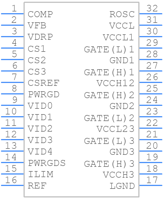 CS5301GDWR32 - Rochester Electronics - PCB symbol