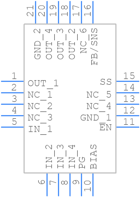 TPS74201RGWRG4 - Texas Instruments - PCB symbol