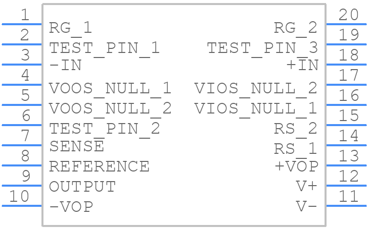 AMP01GSZ - Analog Devices - PCB symbol