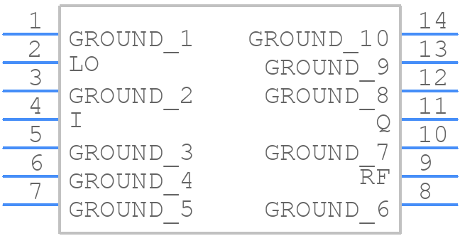 TB-JCIQ-176D+ - Mini-Circuits - PCB symbol