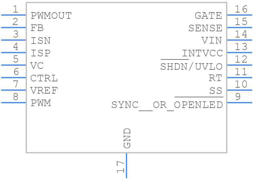 LT3756EMSE-2#TRPBF - Analog Devices - PCB symbol