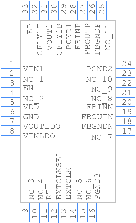 2I-048-010A-QFN32-C - Helix Semiconductor - PCB symbol