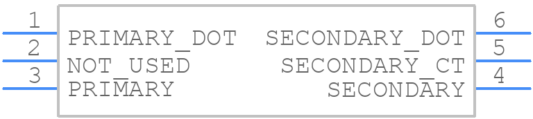 TRS1.33-1T-75+ - Mini-Circuits - PCB symbol