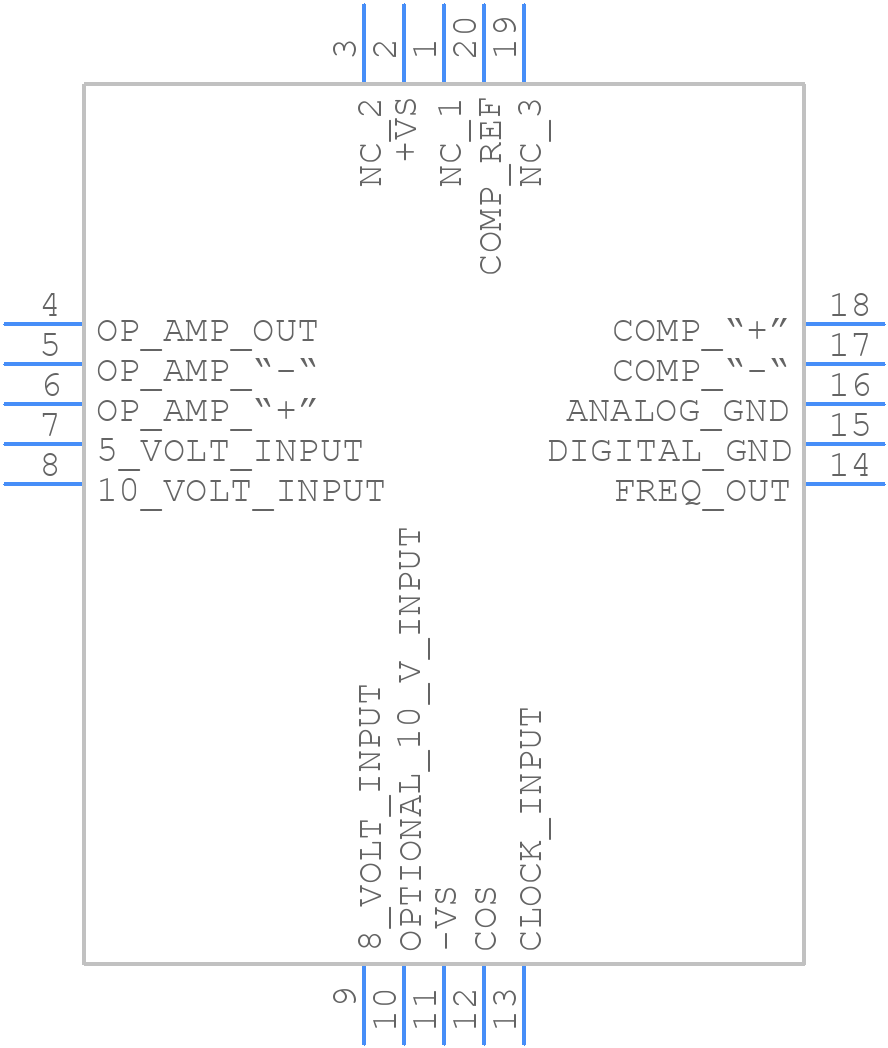 AD652KPZ - Analog Devices - PCB symbol