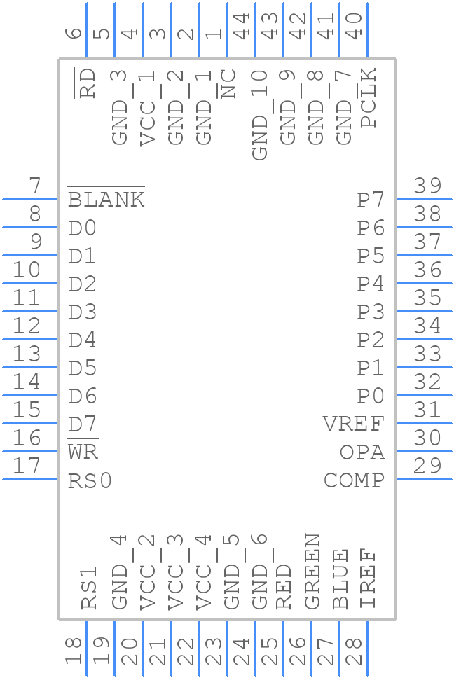 ADV476KP50E - Analog Devices - PCB symbol