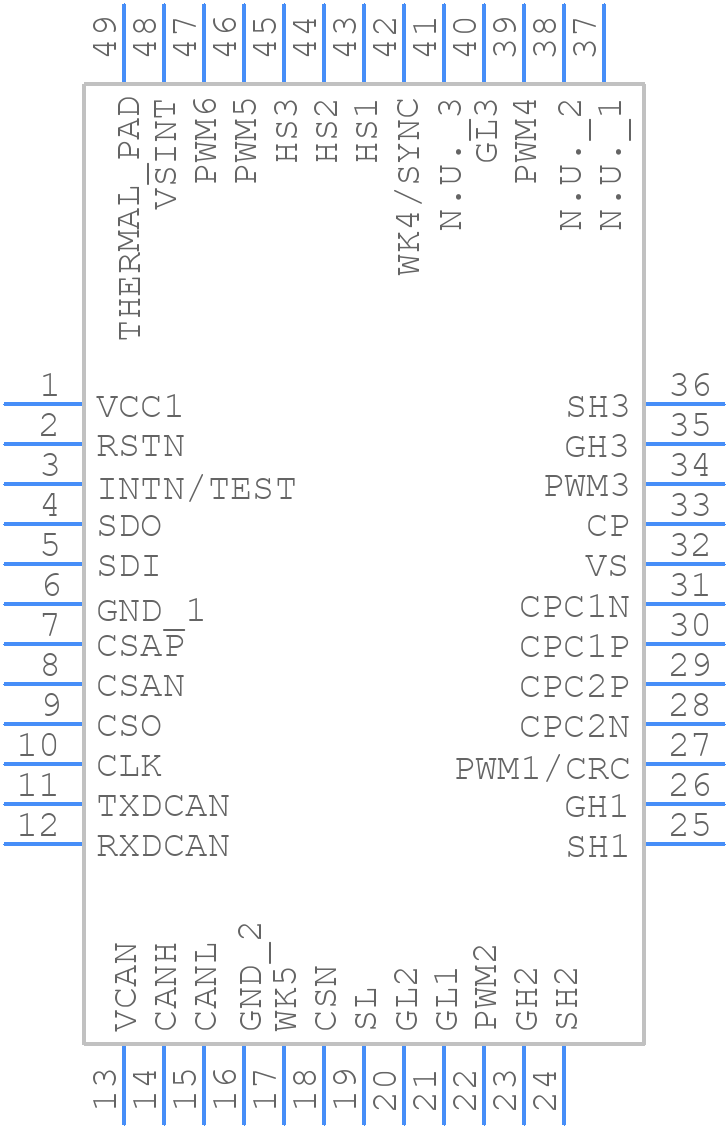 TLE95633QXXUMA1 - Infineon - PCB symbol