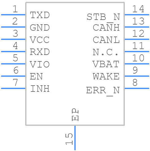 TJA1443ATK/0Z - NXP - PCB symbol