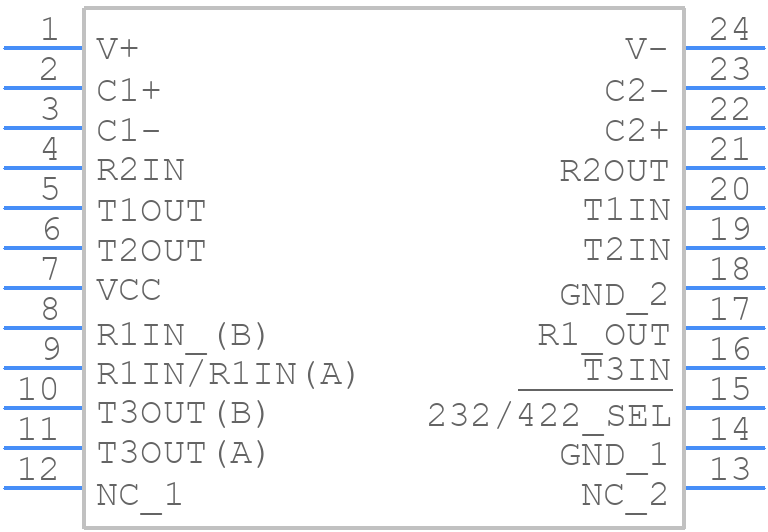 AD7306JRZ - Analog Devices - PCB symbol