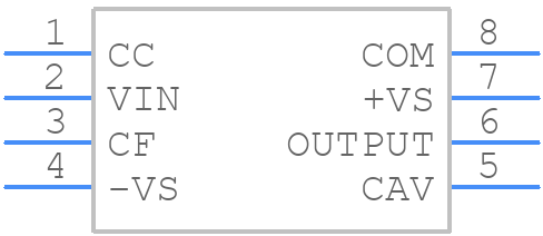 AD736ARZ - Analog Devices - PCB symbol
