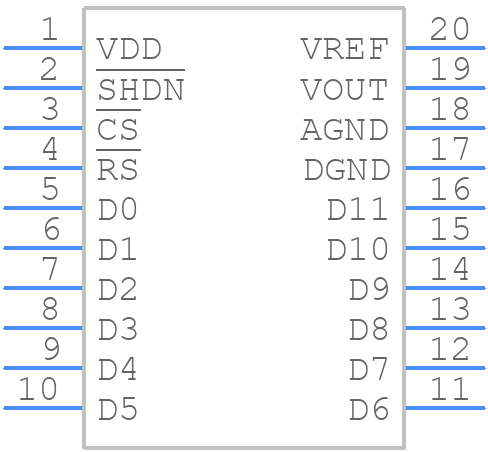 AD7392ARZ - Analog Devices - PCB symbol