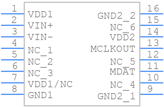 AD7400YRWZ - Analog Devices - PCB symbol