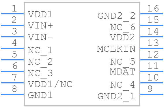 AD7401YRWZ - Analog Devices - PCB symbol