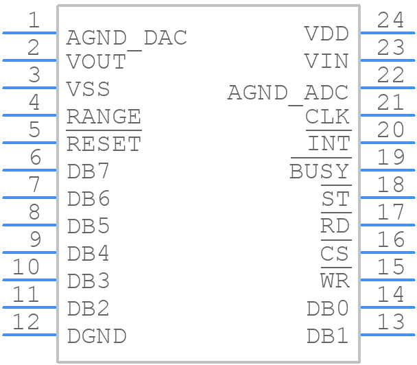 AD7569JRZ - Analog Devices - PCB symbol