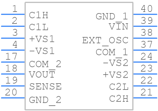 ISO121G - Texas Instruments - PCB symbol