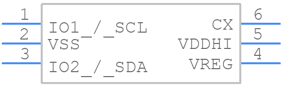 IQS231B00004000-TSR - Azoteq - PCB symbol