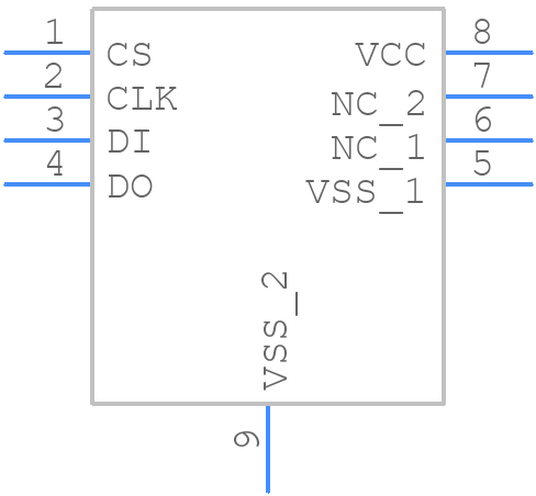 93LC66BT-I/MC - Microchip - PCB symbol